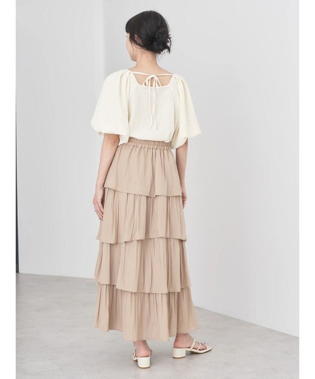 earth music&ecology バルーンスリーブプルオーバー Off White