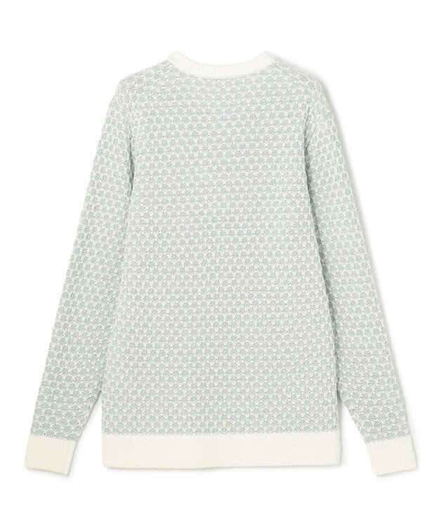 JOSEPH HOMME チャンディーガルジャガード　クルーネックニット スモーキーグリーン系