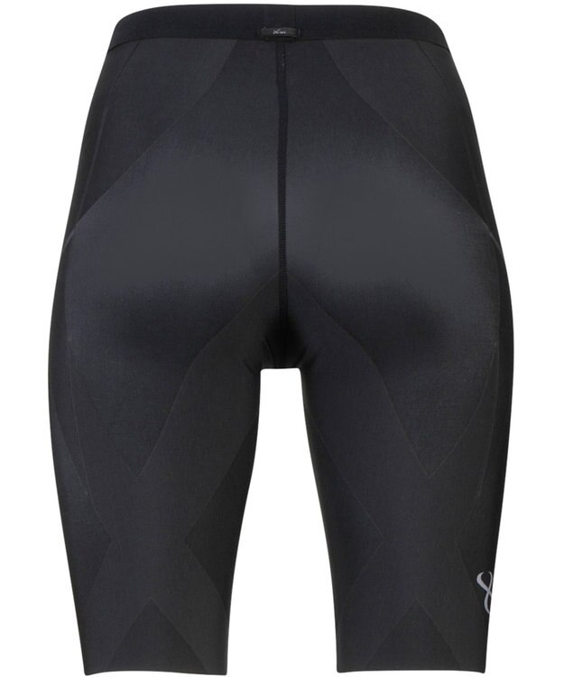 CW-X 【WOMEN】 CW-X レディース スポーツタイツ ハーフ(ひざ上丈) 下半身サポート(股関節・腰・おしり・ふともも) マラソン 球技 HZY695 /ワコール ブラック