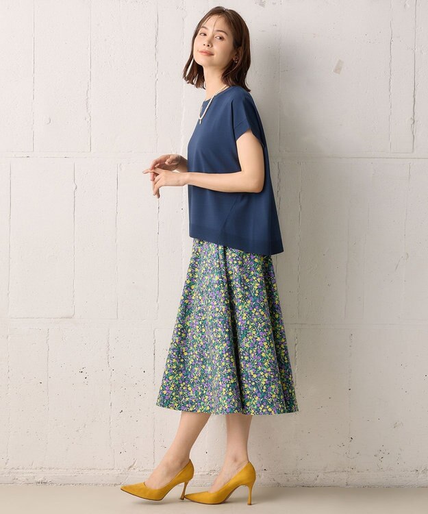 組曲 【23AW】フラワープリント ドラマティック スカート パープル系5