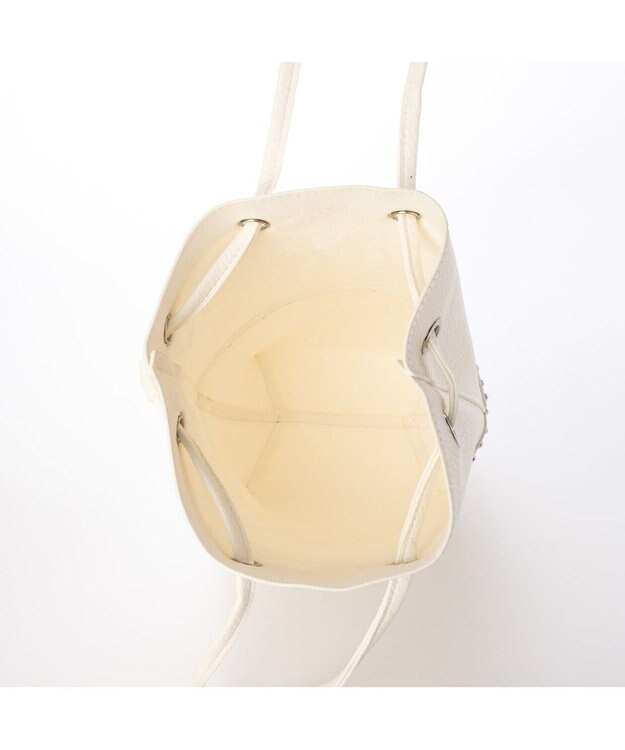 UNBILLION カシュカシュ cachecache / スタッズ付きドロストトート ホワイト