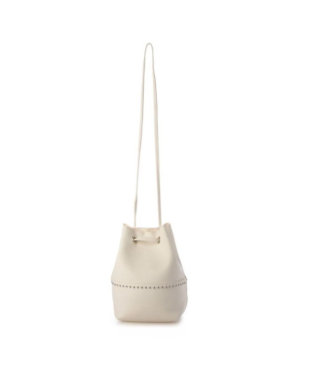 UNBILLION カシュカシュ cachecache / スタッズ付きドロストトート ホワイト