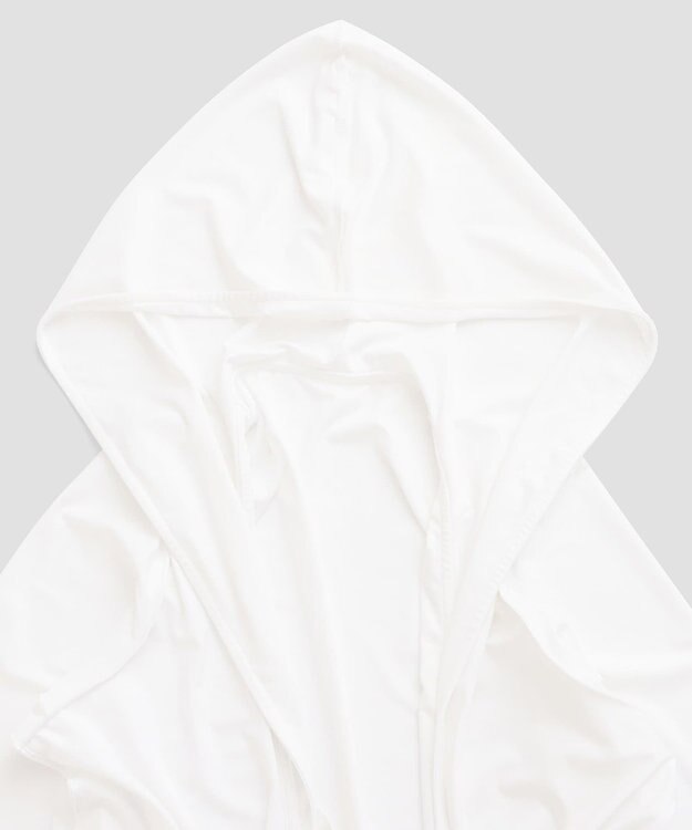 San-ai Resort（三愛水着楽園） 【UPF50＋】【吸水速乾】フーディ羽織り　M　　【San-ai Resort（サンアイリゾート）】 ホワイト