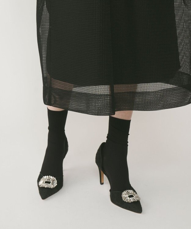 GRACE CONTINENTAL ダンボールメッシュスカート ブラック