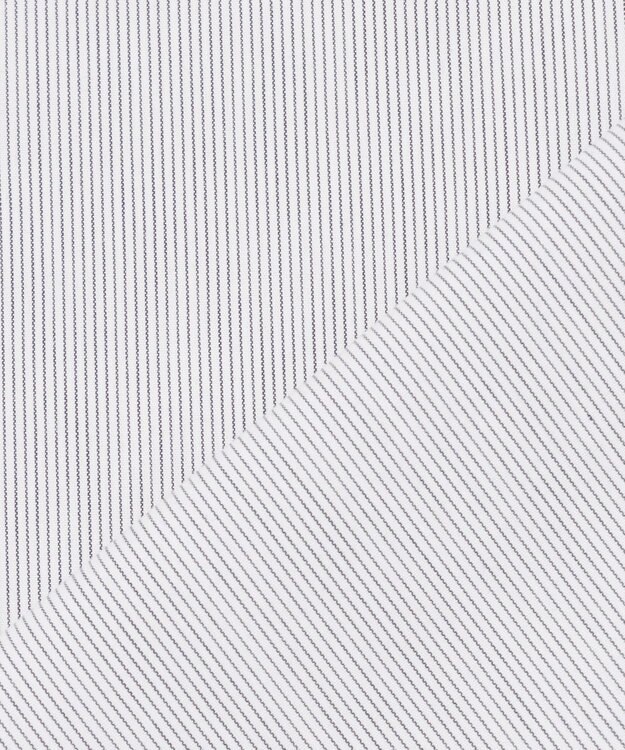 uncrave コットンクロスストライプ ペプラムジレブラウス ネイビーストライプ