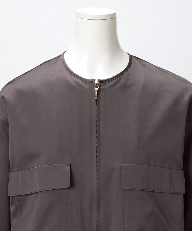 23区 【GOLD LABEL】コンパクトコットン ワークポケット ブルゾン グレー