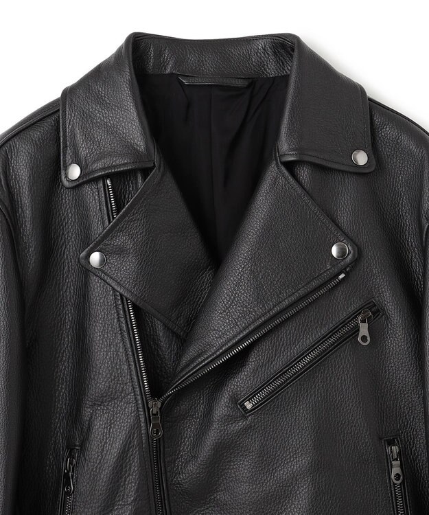 JOSEPH HOMME 【HIGH GRADE LINE】カウレザー  ライダースジャケット ブラック系