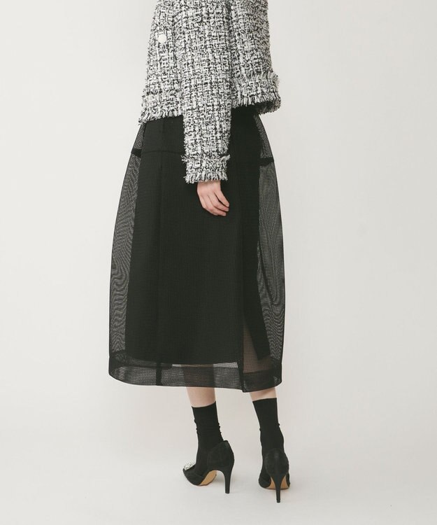 GRACE CONTINENTAL ダンボールメッシュスカート ブラック