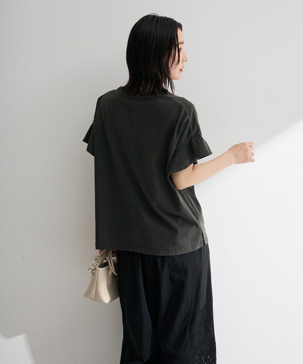 Green Parks ピグメントフリルカットプルオーバー Gray