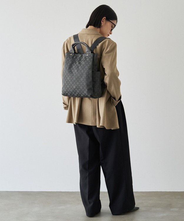 russet ナイロンジャガード2ハンドルリュックサック(SF-220) D.Gray