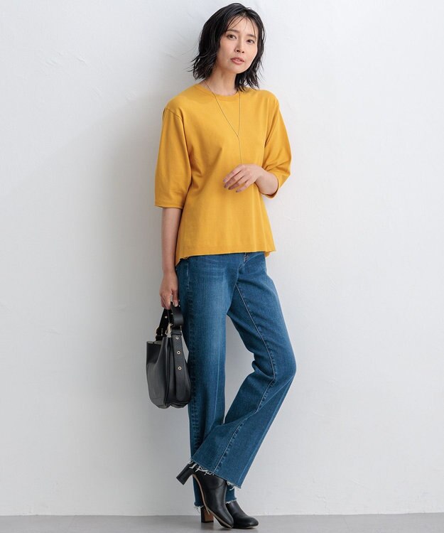 23区 【RED CARD TOKYO×23区】デニム フレアパンツ ミッドブルー