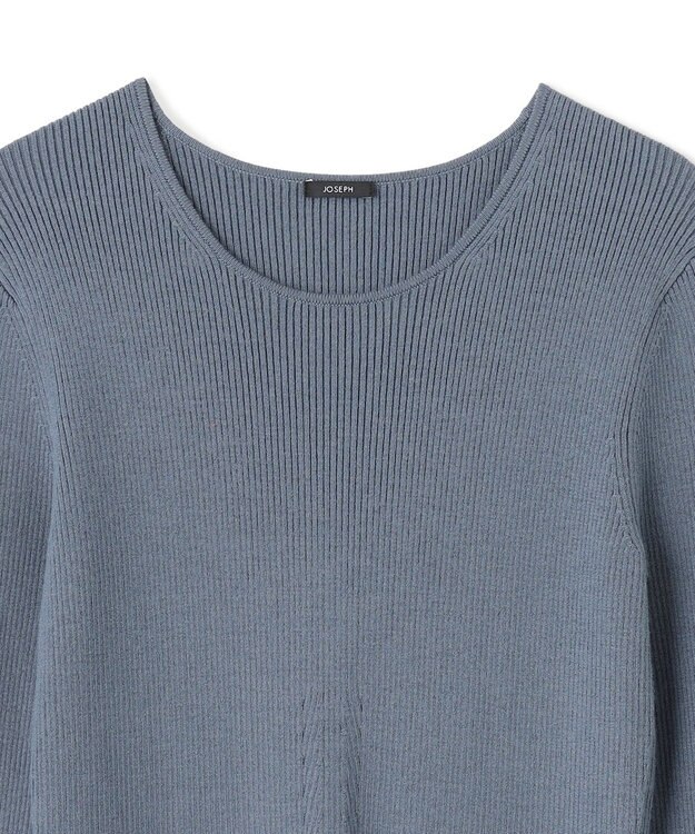 JOSEPH プリーテッドフランネル　ドレス Cloudy Blue