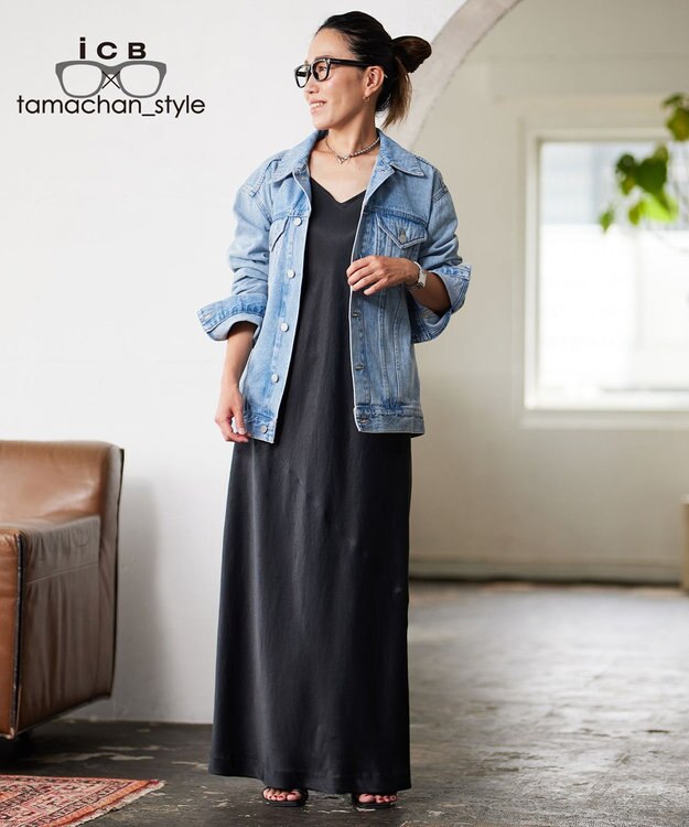 ICB 【ICB×tamachan_style コラボ】 Gジャン ブルー系