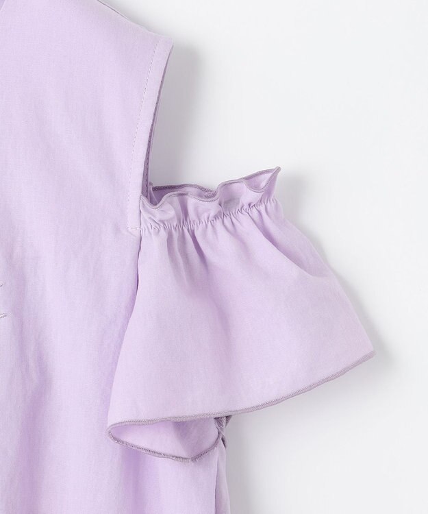 組曲 KIDS 【UVケア】【150-160㎝】バイカラー ワンピース ラベンダー