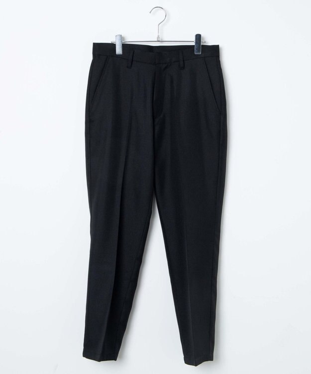 WEGO 【SCHOOLITEM】メンズスクールスリムスラックス ブラック