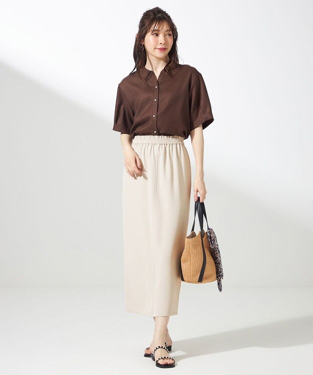 ANY SIS 【撥水・接触冷感・UVカット】コンフォートイージー スカート アイボリー