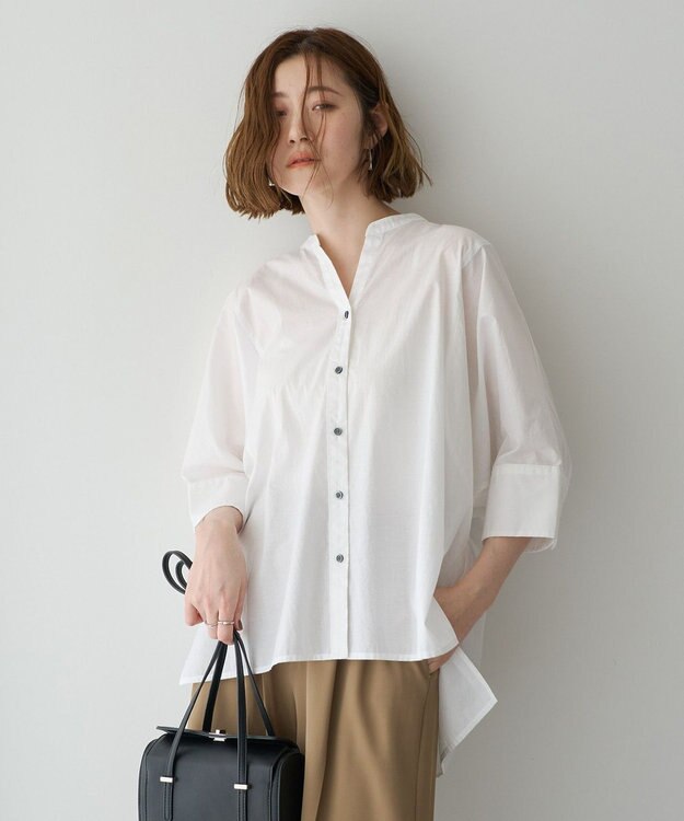 YECCA VECCA ペーパータッチドルマンシャツ Off White