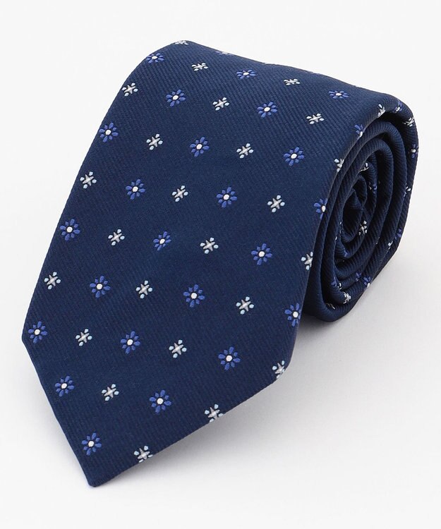 J.PRESS MEN 【VINTAGE JACQUARD COLLECTION】小紋柄 ネクタイ ネイビー系8
