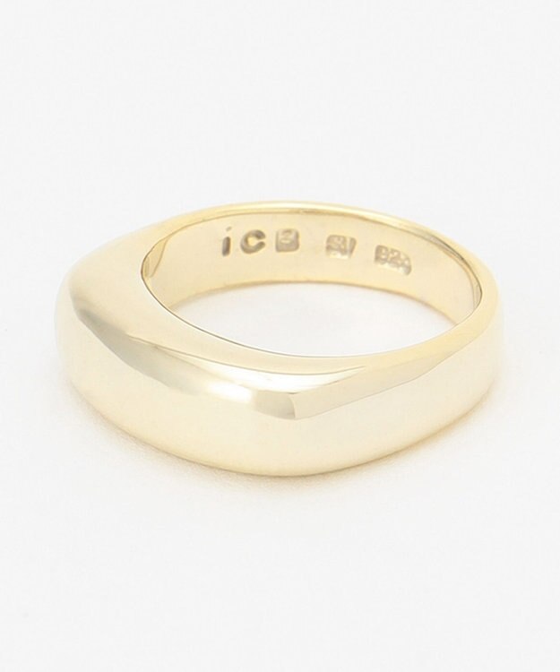 ICB SV925 ワイドシルバーリング ゴールド系