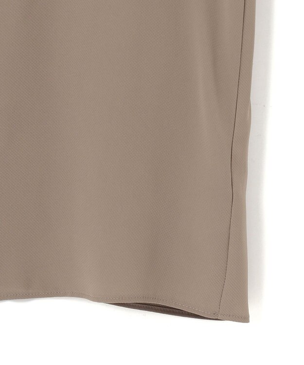 ICB L 【接触冷感・UVケア・速乾・洗える】BackSatinAmunzen ボウタイブラウス フォーン系