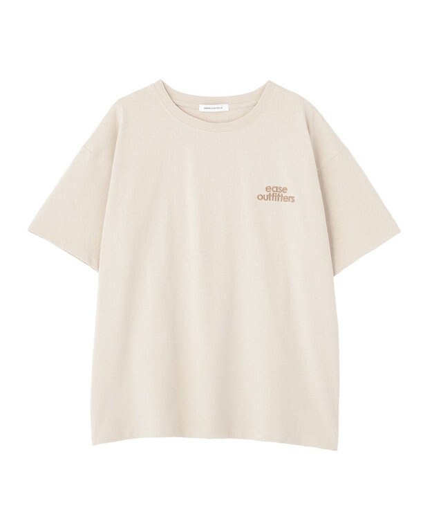 AMERICAN HOLIC 刺繍&フォトプリントTシャツ Beige
