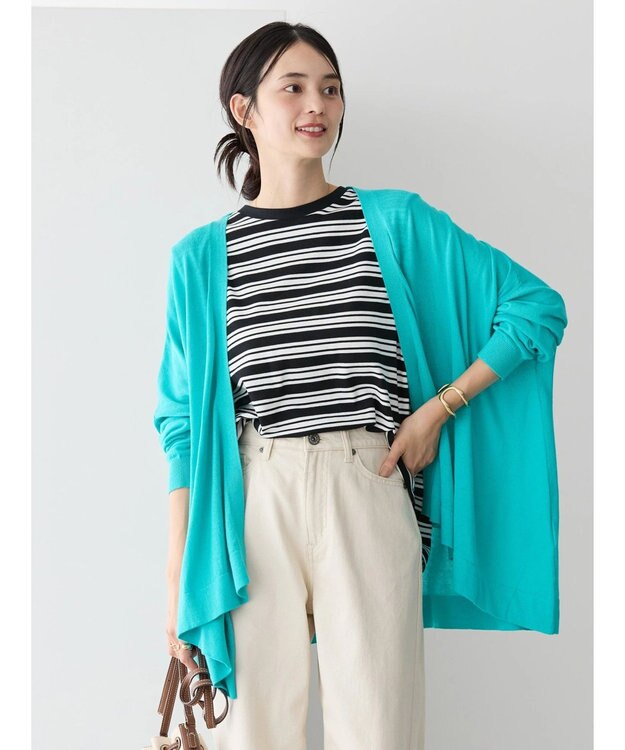 AMERICAN HOLIC ＵＶカットニュアンスニットカーディガン Sax