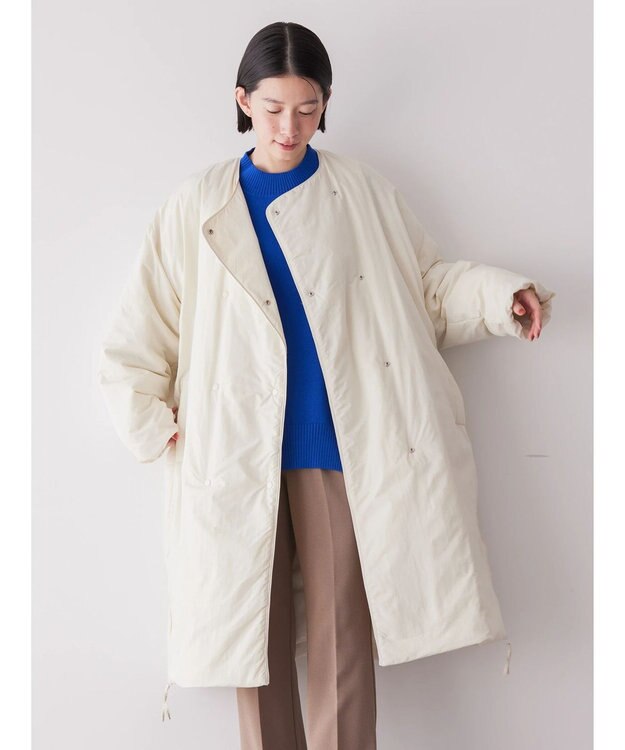 AMERICAN HOLIC キルポカ撥水加工サイドＺＩＰコート Ivory