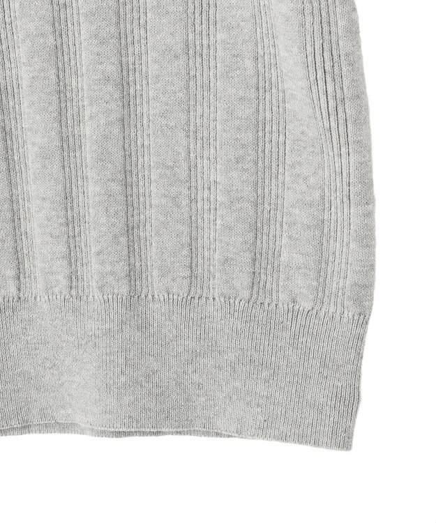 AMERICAN HOLIC 襟配色ニットポロ Light Gray