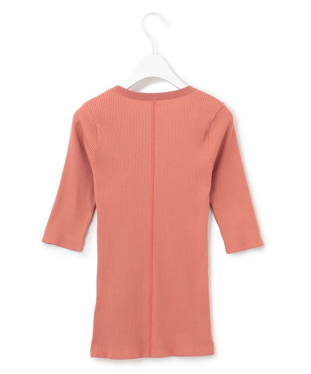 ICB 【洗える】４×２リブ プルオーバー サーモン系