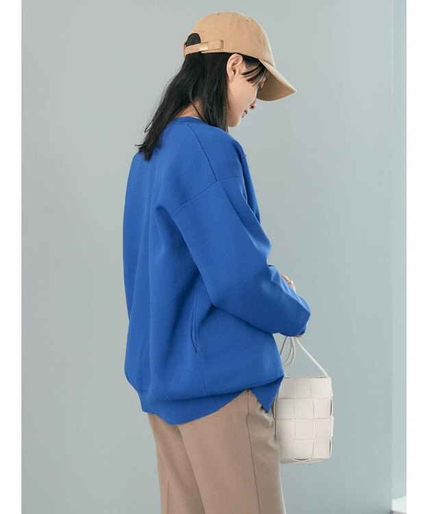 AMERICAN HOLIC エコカルットクルーネックカーディガン Blue