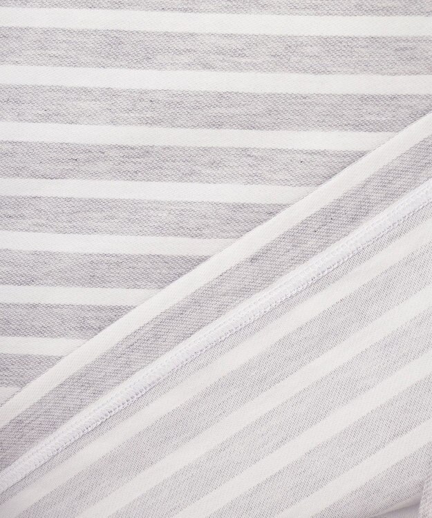 JOSEPH ABBOUD 【オーガニックコットン使用】インレーボーダー Tシャツ ライトグレー系2