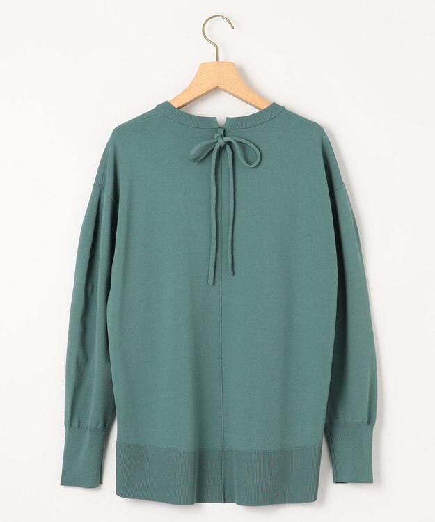 組曲 【WEB限定カラーあり】MINA バックリボンニットプルオーバー グリーン系