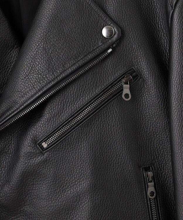 JOSEPH HOMME 【HIGH GRADE LINE】カウレザー  ライダースジャケット ブラック系