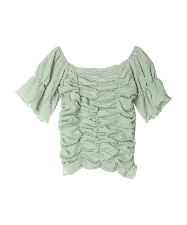 earth music&ecology カットシャーリングプルオーバー Mint