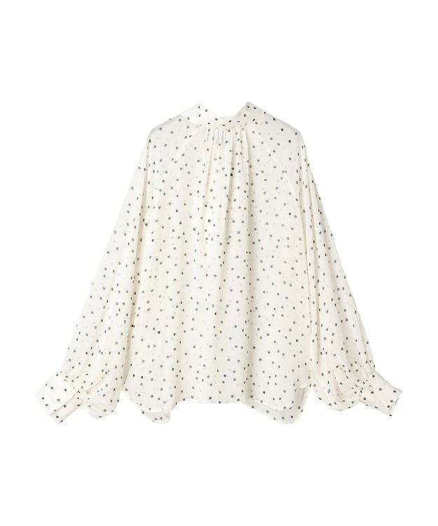 Green Parks AnriettMusee シアーボウタイブラウス Dot