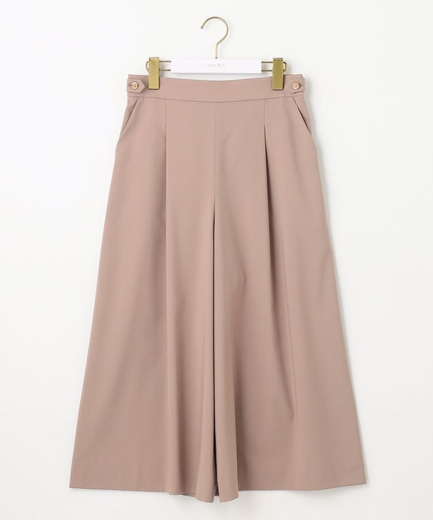 ANY SIS 【洗える】エアリーワイド クロップド パンツ ライトモカ