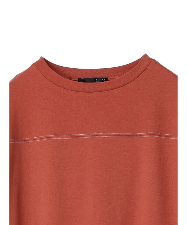 Green Parks ・ＳＵＧＡＲ　ＳＰＯＯＮ【ＣＯＯＬ】ステッチＴＥＥワンピ Orange