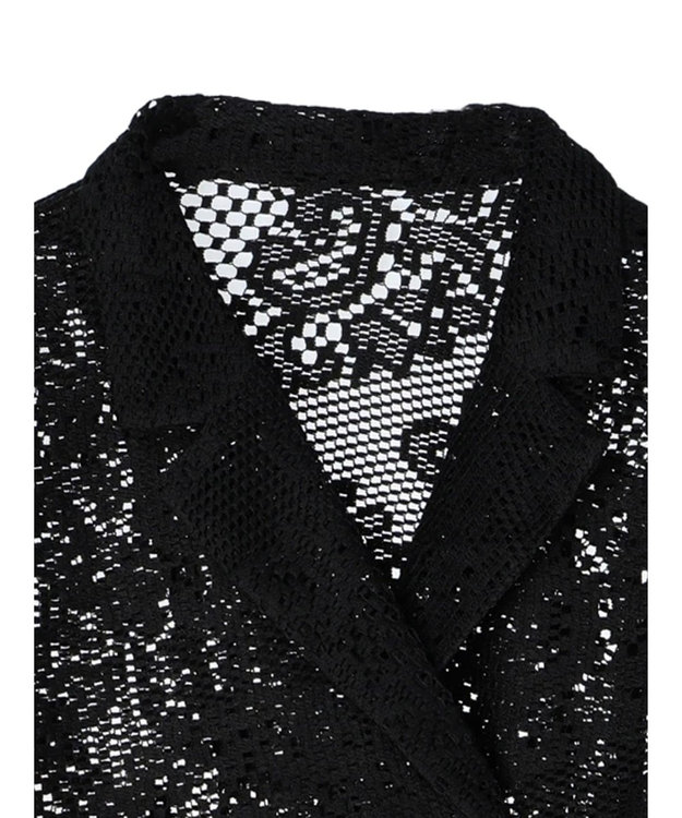 earth music&ecology レースジャケット Black