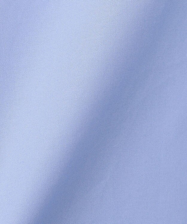 UNFILO フリルネックシャツ ブルー