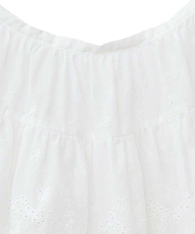 earth music&ecology エンブロイダリー刺繍ラップスカート Off White