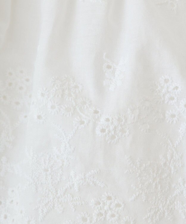 earth music&ecology エンブロイダリー刺繍ラップスカート Off White