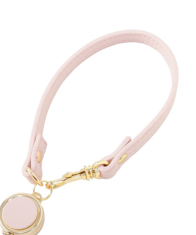 Maison de FLEUR リール付きビジューリボンパスケース Pink