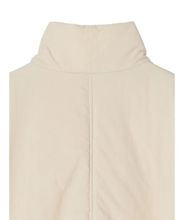 Green Parks 中わたスタンドカラーミドル丈ブルゾン Ivory
