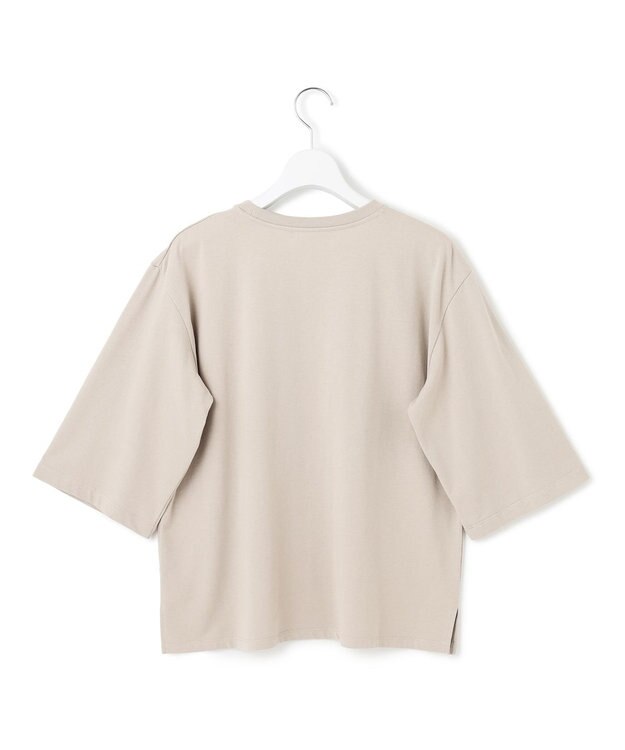 23区 S 【SLOW/一部店舗限定】MVSコットン ヴィンテージ風 ロゴTEE ベージュ系