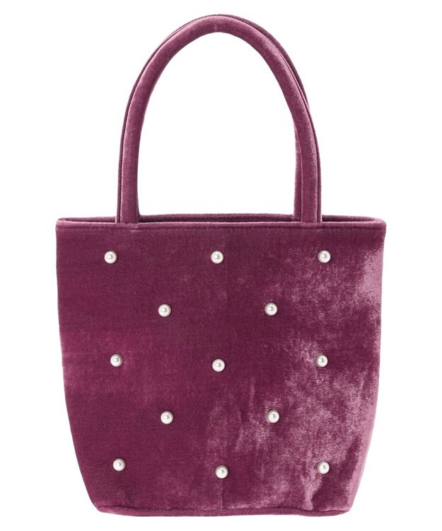 Green Parks ・ＴＯＲＣＨ　パールベロアバッグ Pink