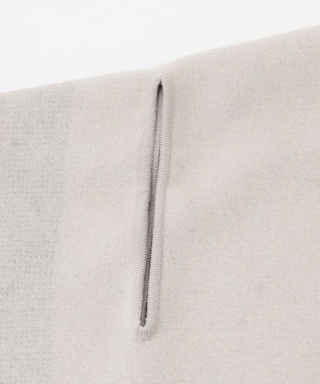 ICB 【リバーシブル可】アイレット 大判ストール トープ×チャコール