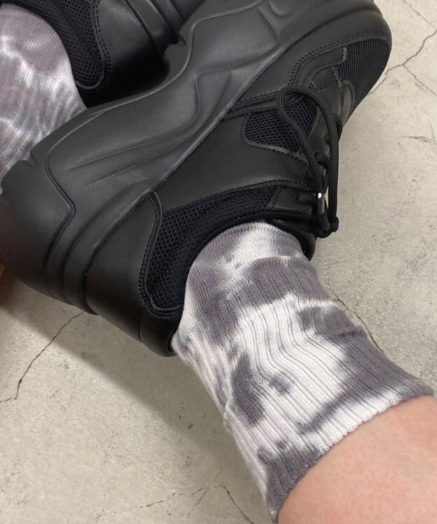 WEGO タイダイソックス ブラック