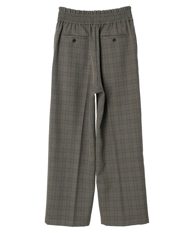 AMERICAN HOLIC ウエストイージーストレートパンツ Check Black