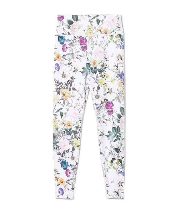 Chacott Chacott BALANCE ローズガーデンプリントレギンス ホワイトプリント