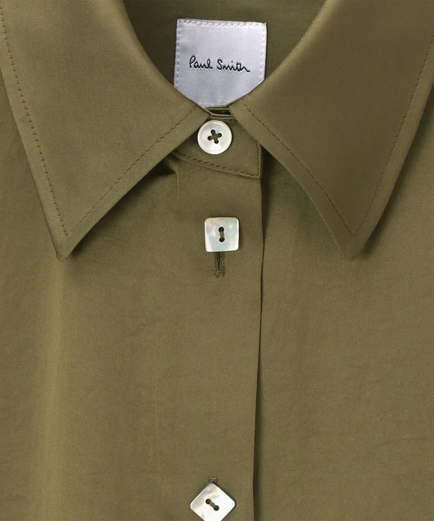 Paul Smith サテン シャツ カーキ